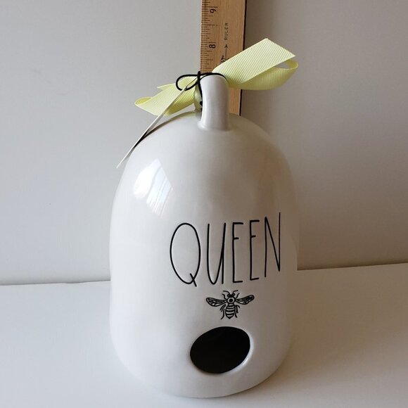 NWT - Rae Dunn Queen Bee Ceramic Bird House - Picture 3 of 3